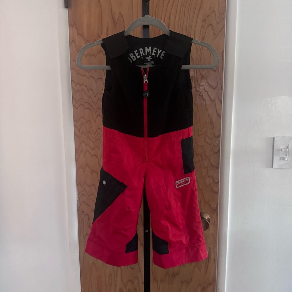 Obermeyer Kids Red and Black Snow Pants size 2